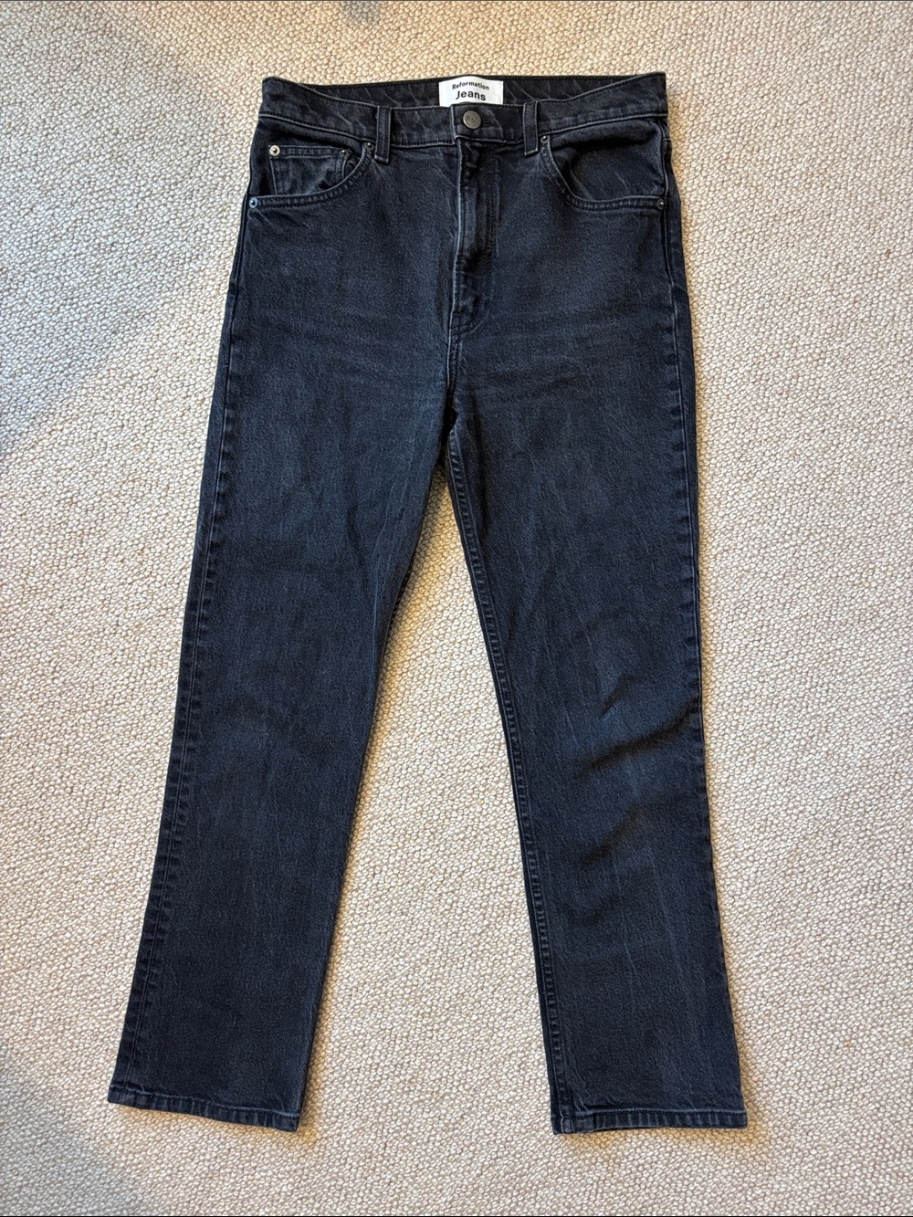 Liza High Rise Straight Leg Crop Jeans